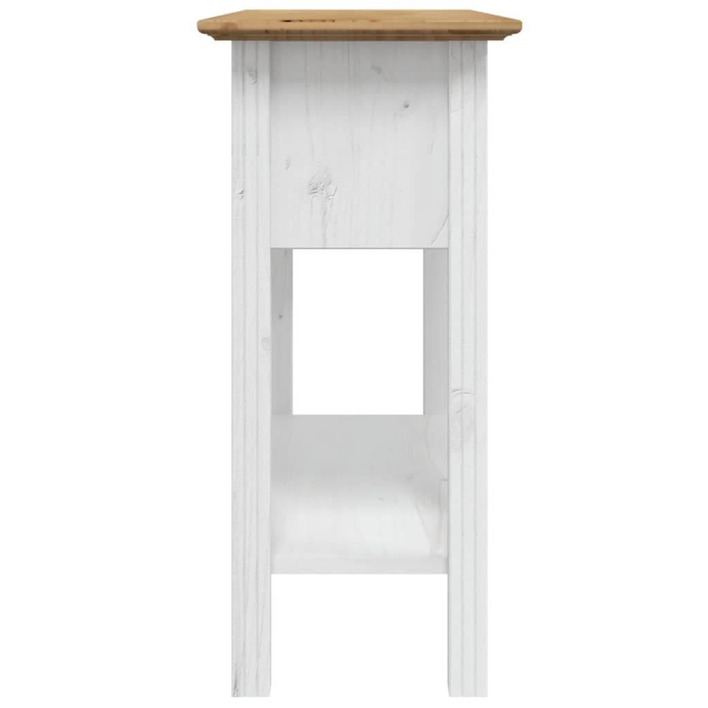 Konsollbord BODO brun 91x35x74 cm heltre furu