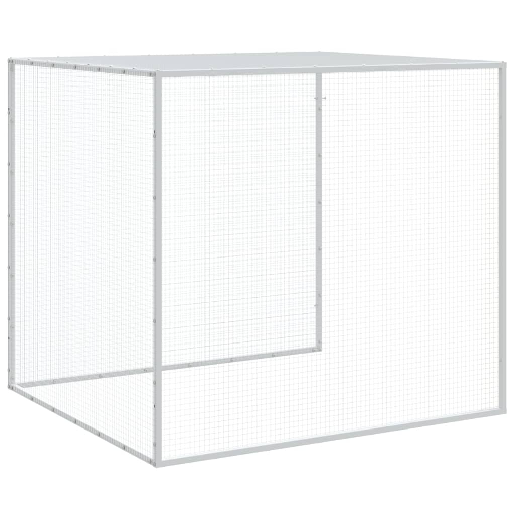 Kyllingbur med tak antrasitt 1003x98x90 cm galvanisert stål vidaXL