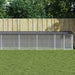Kyllingbur med tak antrasitt 803x98x90 cm galvanisert stål vidaXL