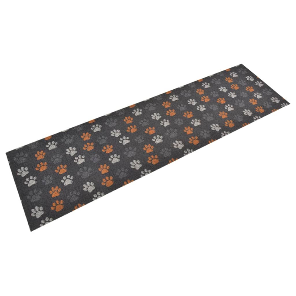 Kjøkkenteppe vaskbar Paws 45x150 cm fløyel