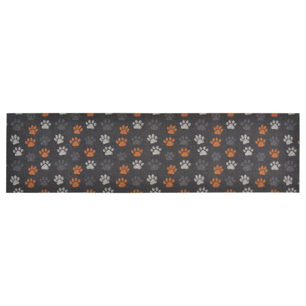 Kjøkkenteppe vaskbar Paws 45x150 cm fløyel