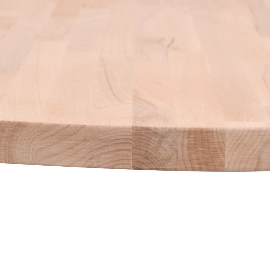 Bordplate Ø50x2,5 cm rund heltre bøketre vidaXL