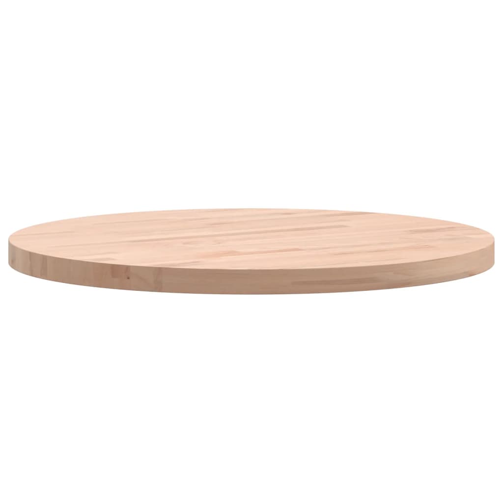 Bordplate Ø50x2,5 cm rund heltre bøketre vidaXL