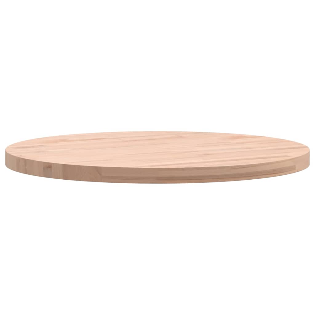 Bordplate Ø50x2,5 cm rund heltre bøketre vidaXL