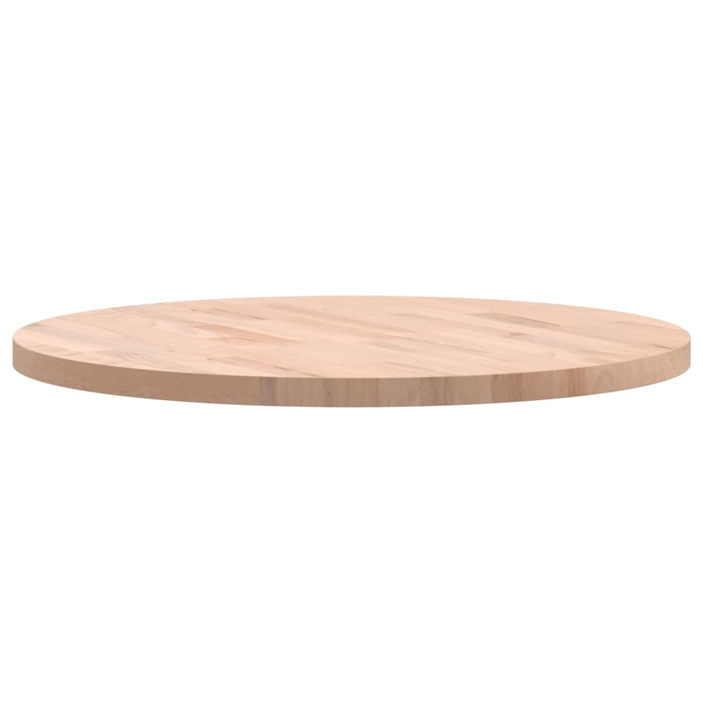 Bordplate Ø60x2,5 cm rund heltre bøketre