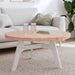 Bordplate Ø90x4 cm rund heltre bøketre