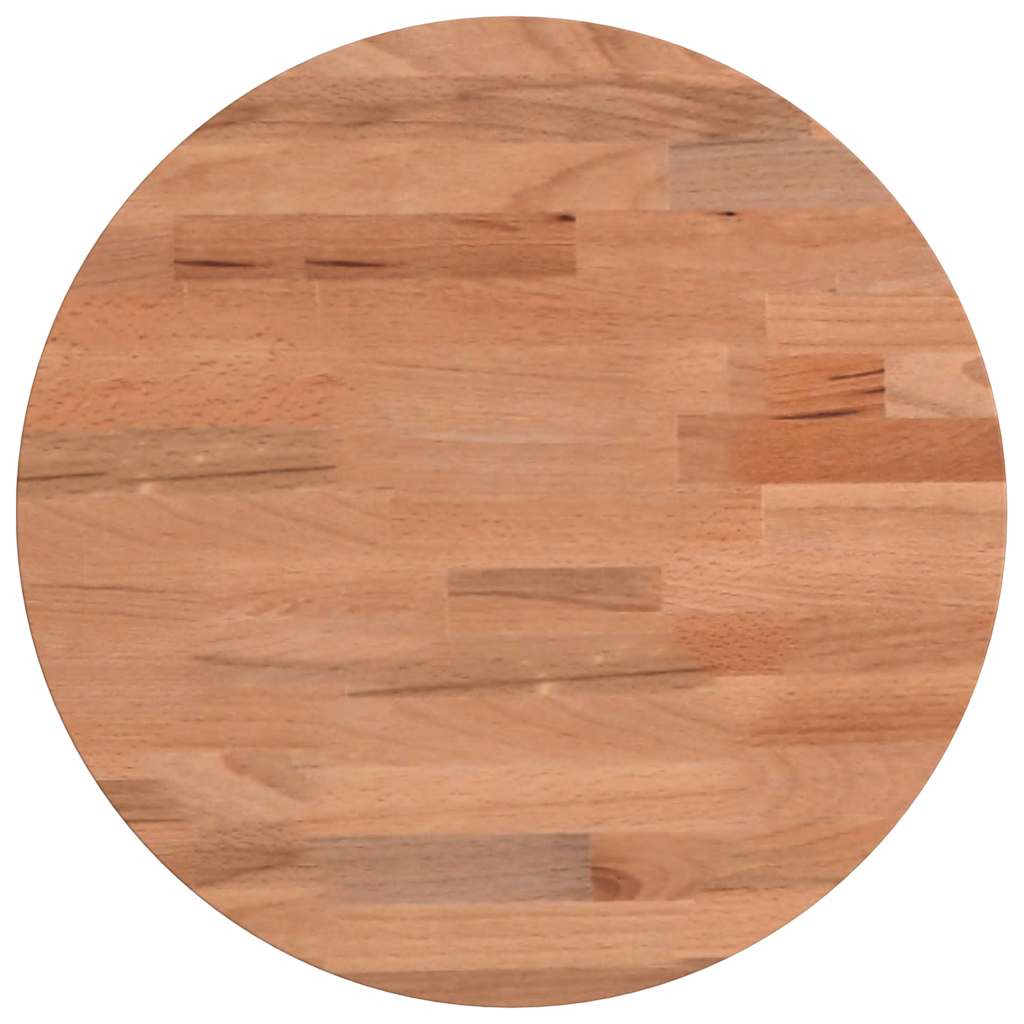 Bordplate Ø30x1,5 cm rund heltre bøketre