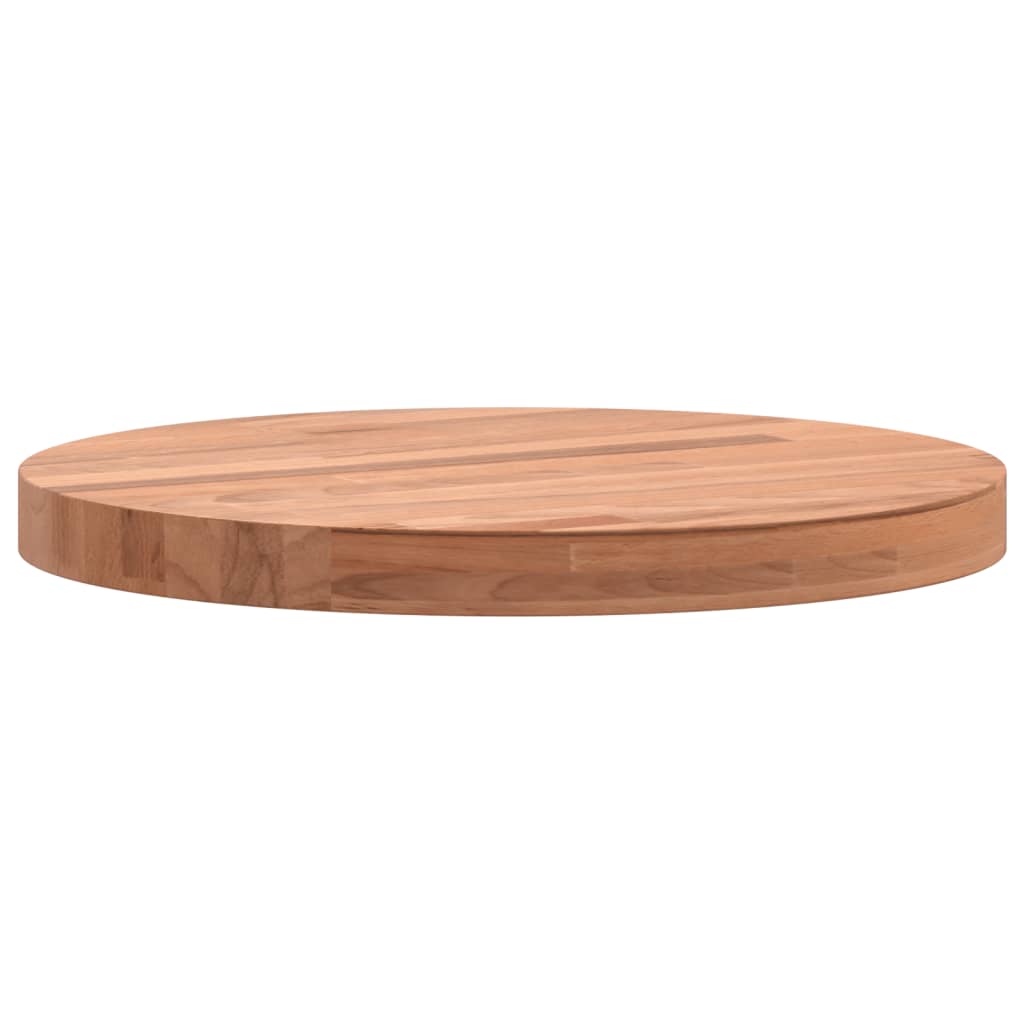 Bordplate Ø30x2,5 cm rund heltre bøketre vidaXL