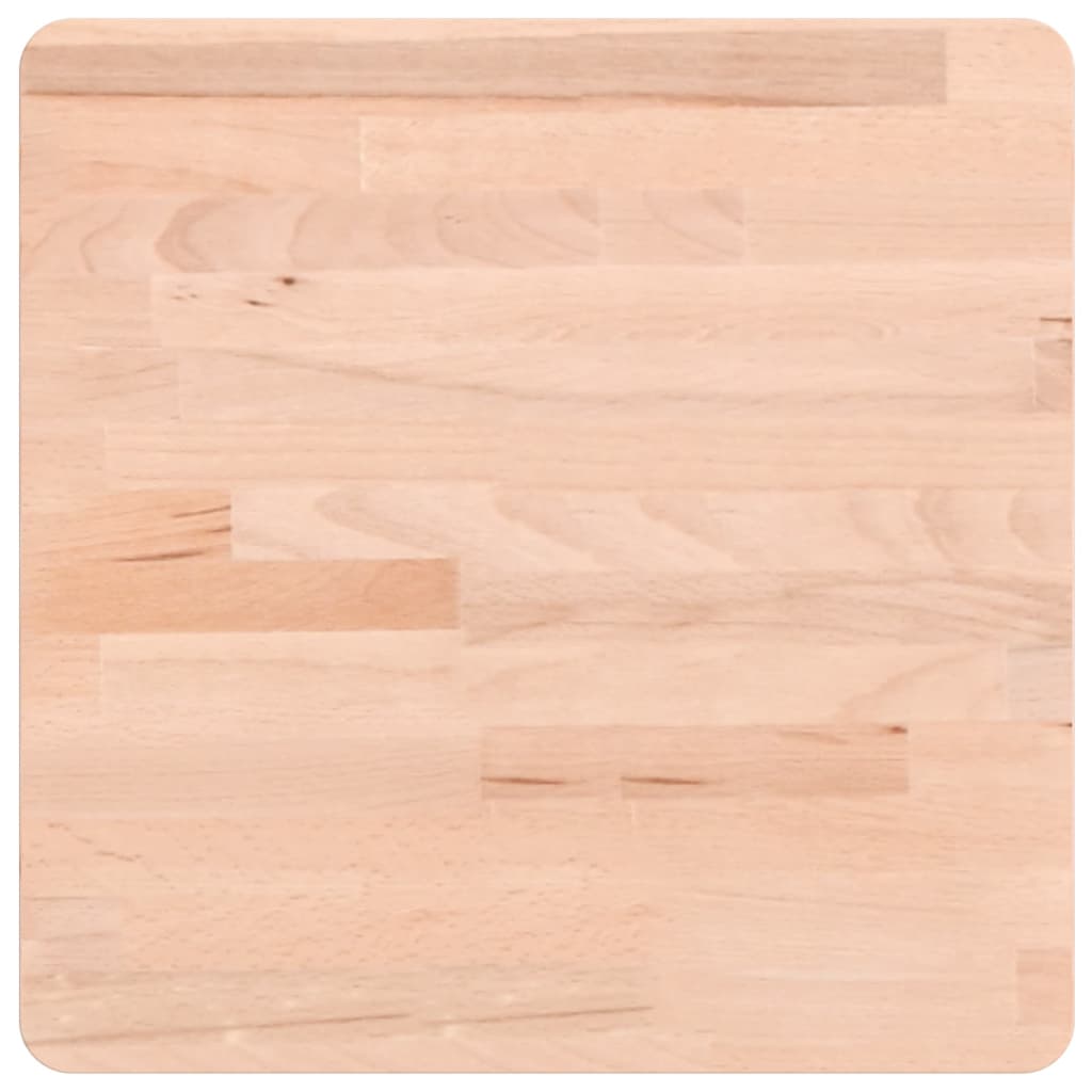 Bordplate 40x40x1,5 cm firkantet heltre bøketre
