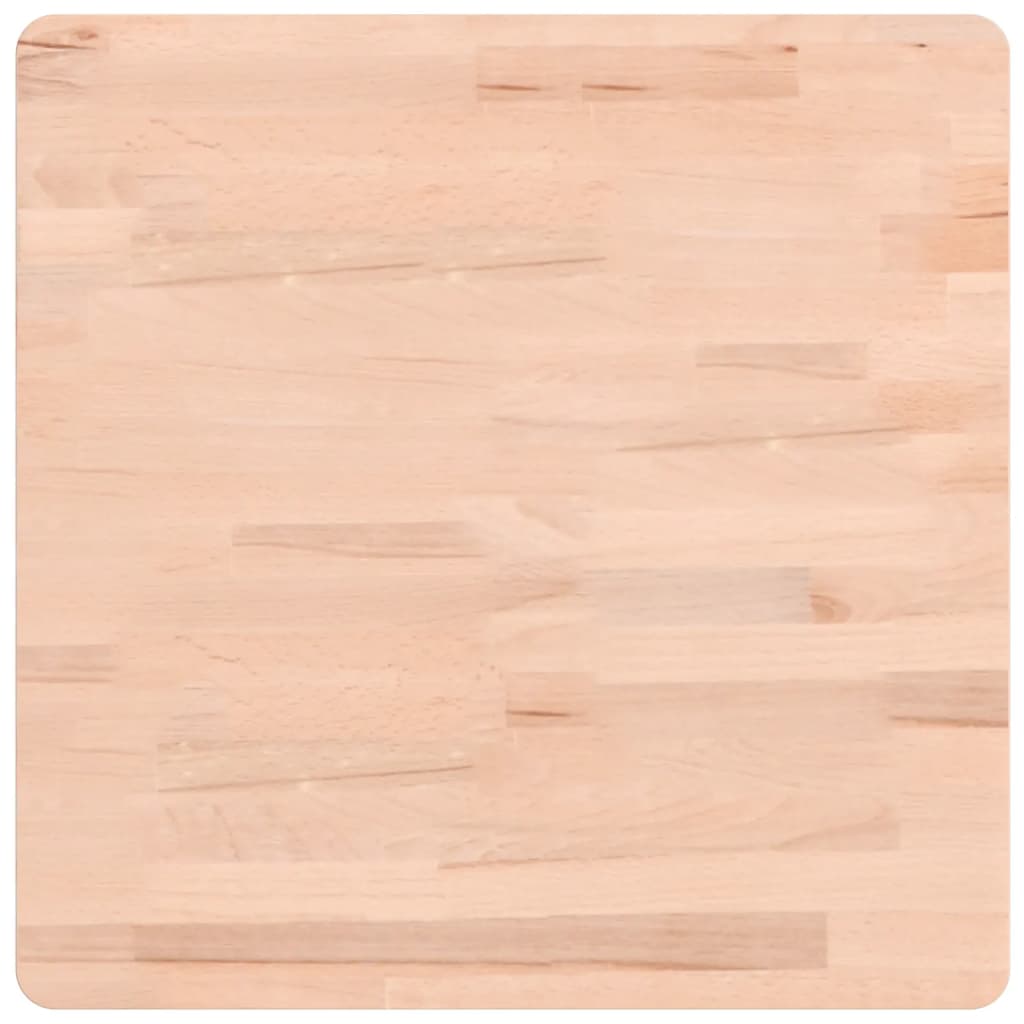 Bordplate 50x50x1,5 cm firkantet heltre bøketre