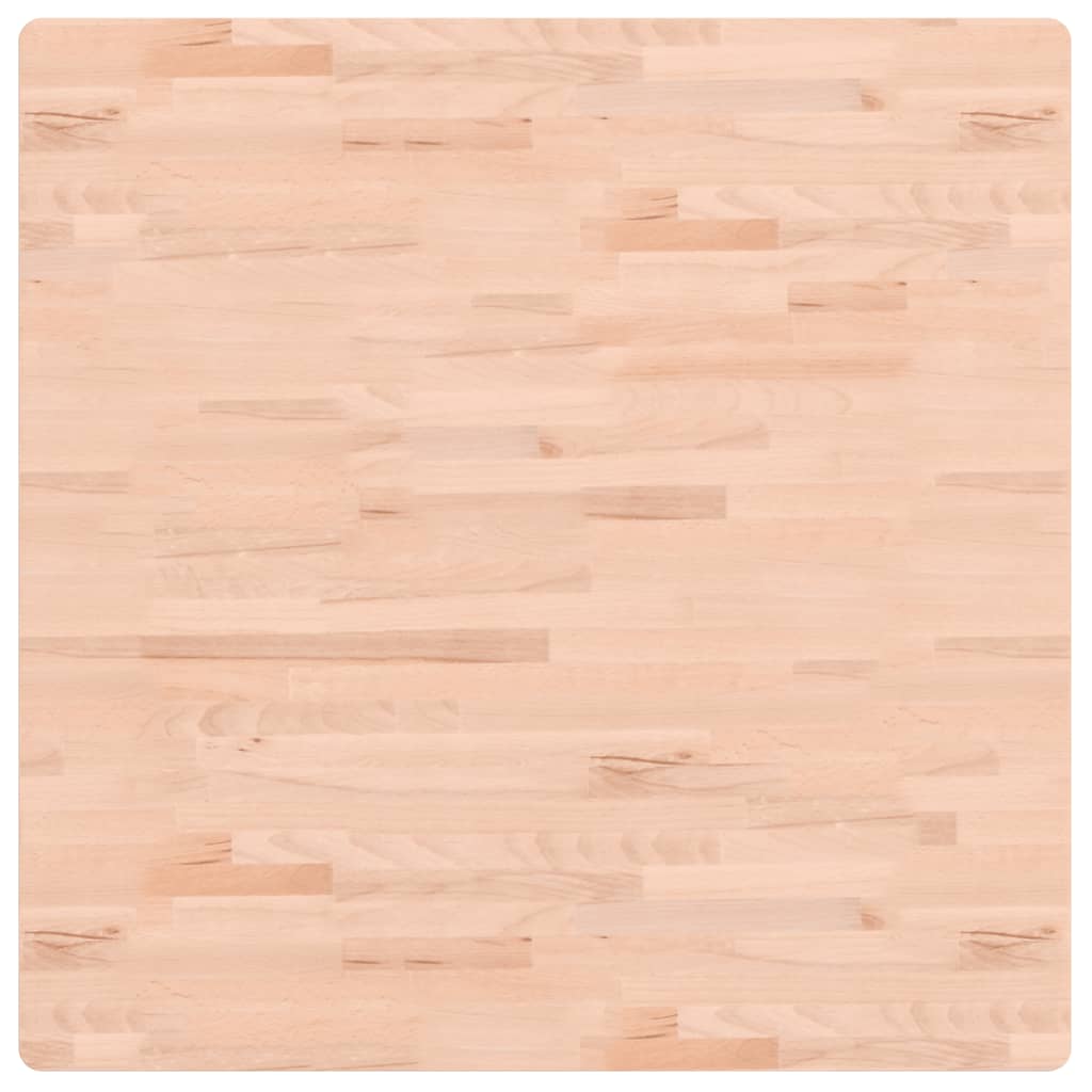 Bordplate 90x90x1,5 cm firkantet heltre bøketre vidaXL