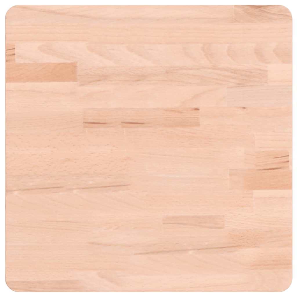 Bordplate 40x40x4 cm firkantet heltre bøketre