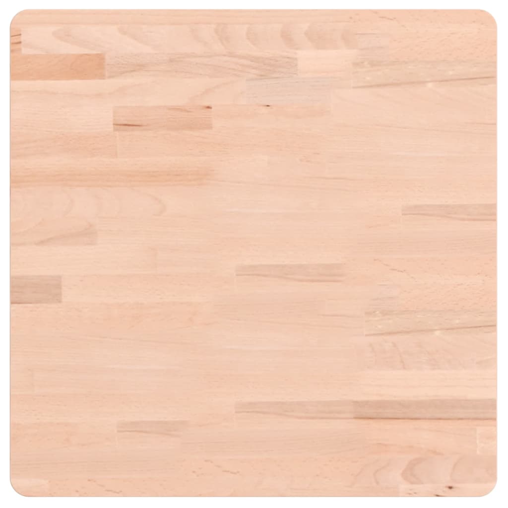 Bordplate 50x50x4 cm firkantet heltre bøketre