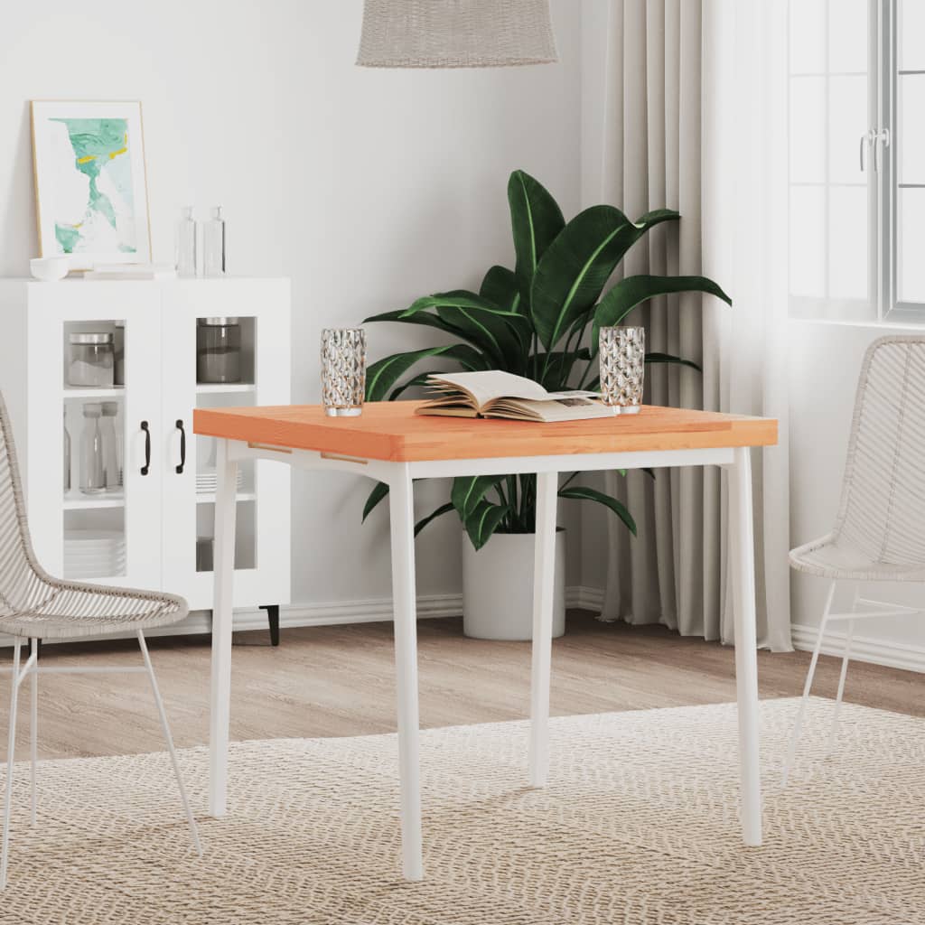 Bordplate 70x70x4 cm firkantet heltre bøketre vidaXL