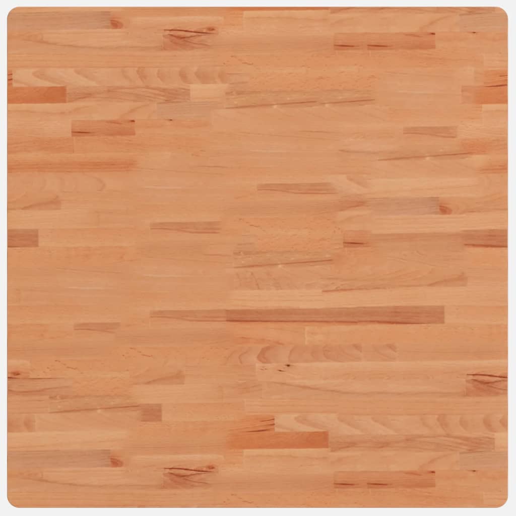Bordplate 80x80x4 cm firkantet heltre bøketre vidaXL
