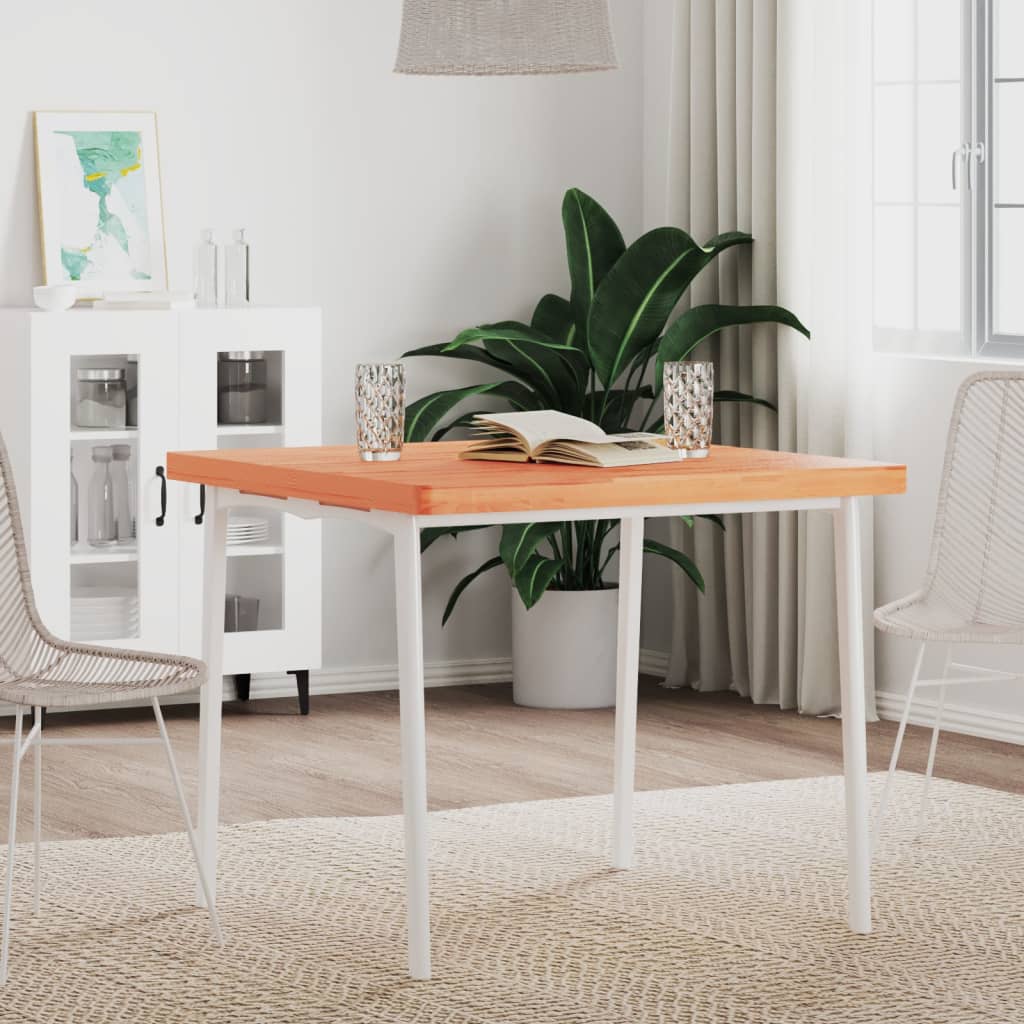 Bordplate 80x80x4 cm firkantet heltre bøketre vidaXL