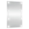 Veggspeil med LED-lys 40x60 cm glass rektangel