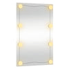 Veggspeil med LED-lys 40x60 cm glass rektangel