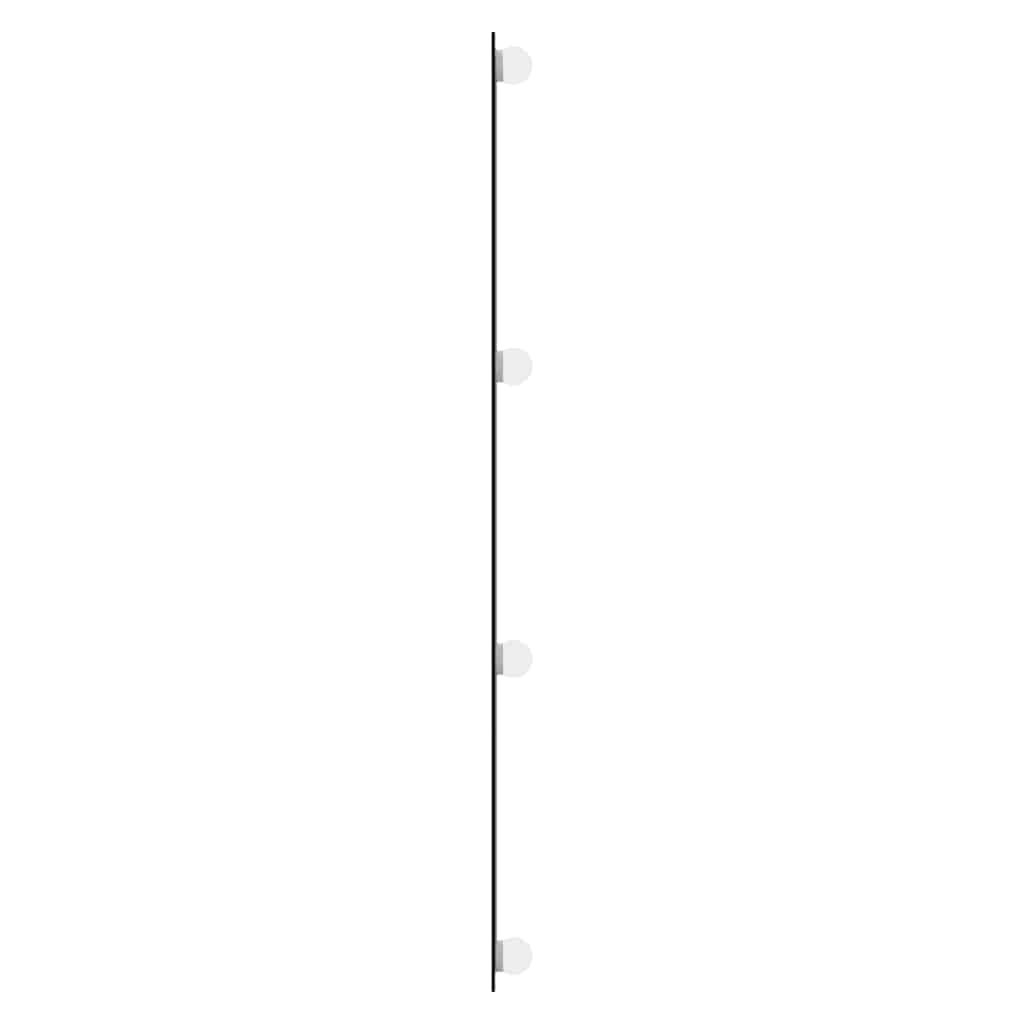 Veggspeil med LED-lys 40x100 cm glass rektangel