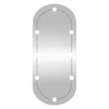 Veggspeil med LED-lys 40x90 cm glass oval