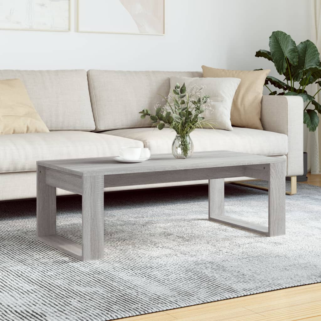 Salongbord grå sonoma 102x50x35 cm konstruert tre