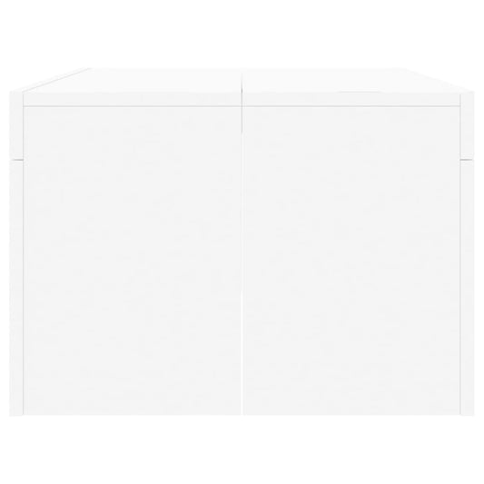 Salongbord hvit 102x50x36 cm konstruert tre