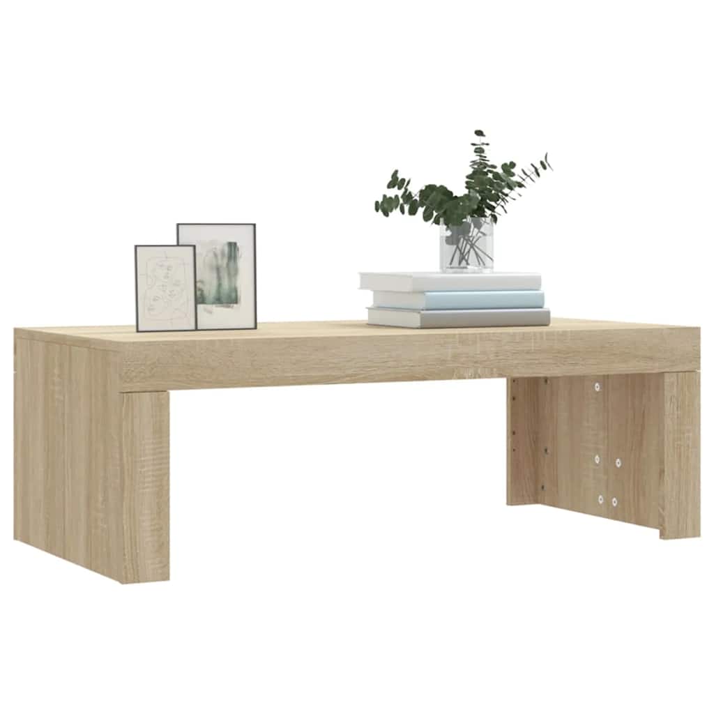 Salongbord sonoma eik 102x50x36 cm konstruert tre
