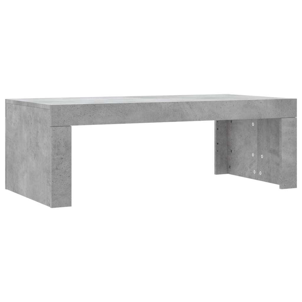 Salongbord betonggrå 102x50x36 cm konstruert tre