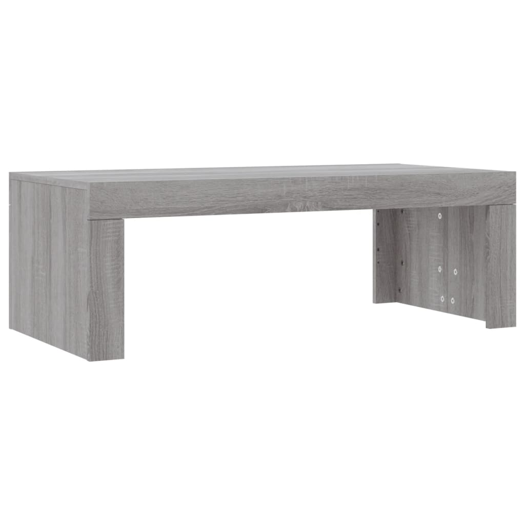Salongbord grå sonoma 102x50x36 cm konstruert tre