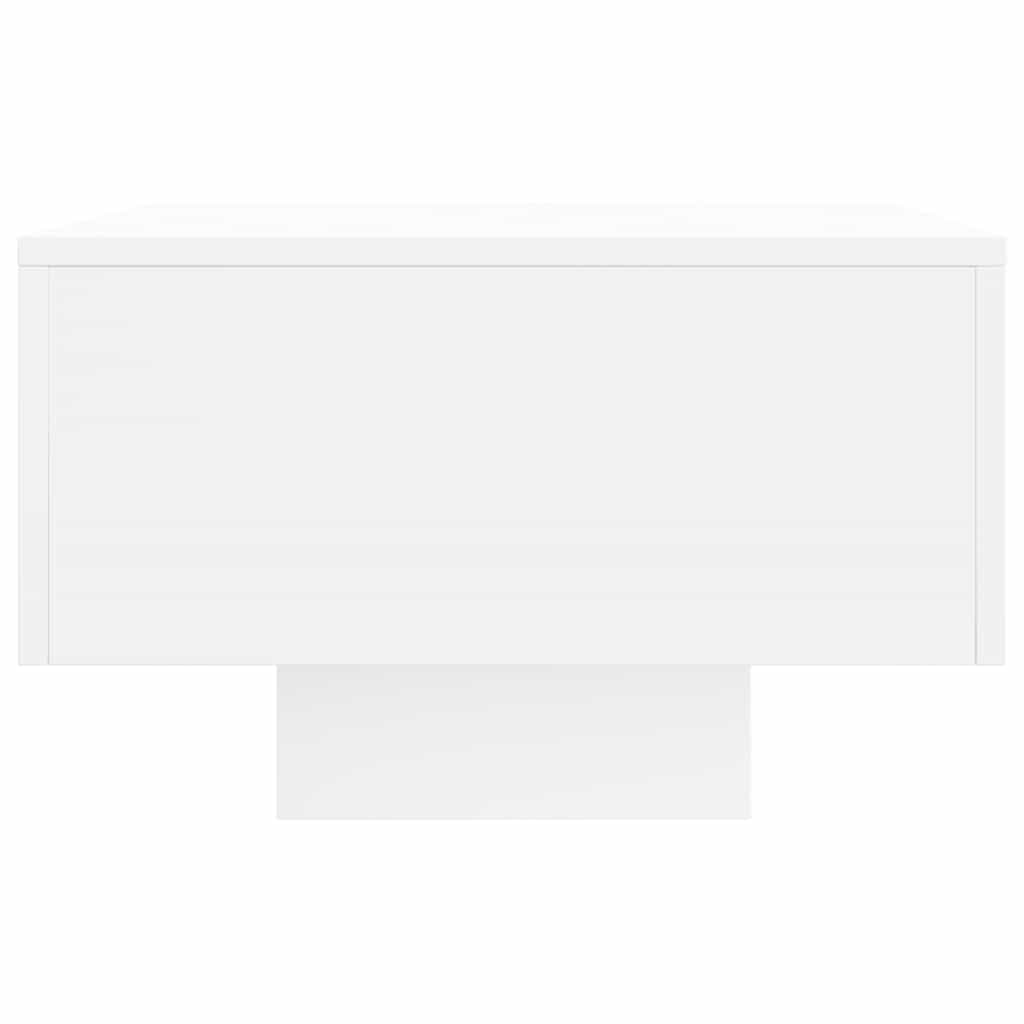 Salongbord hvit 100x49,5x31 cm konstruert tre