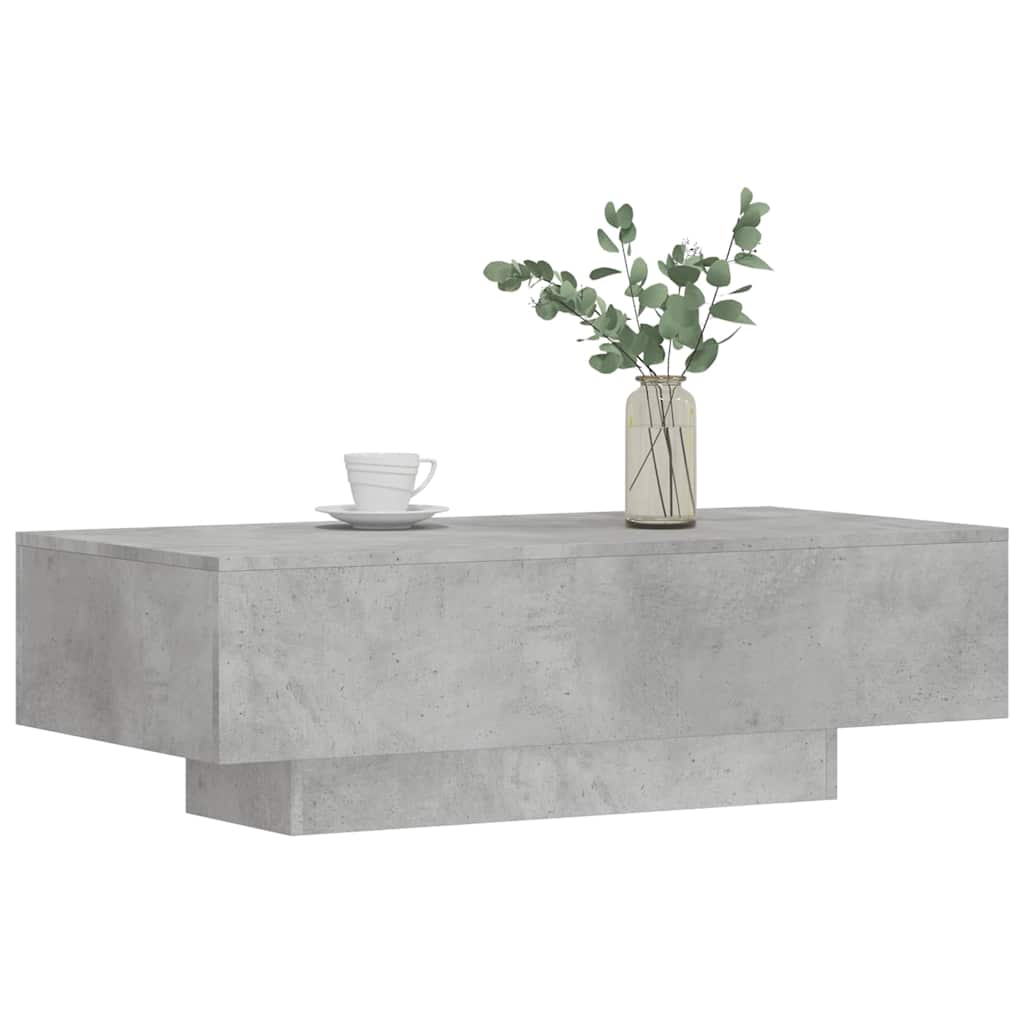 Salongbord betonggrå 100x49,5x31 cm konstruert tre