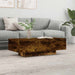 Salongbord røkt eik 100x49,5x31 cm konstruert tre
