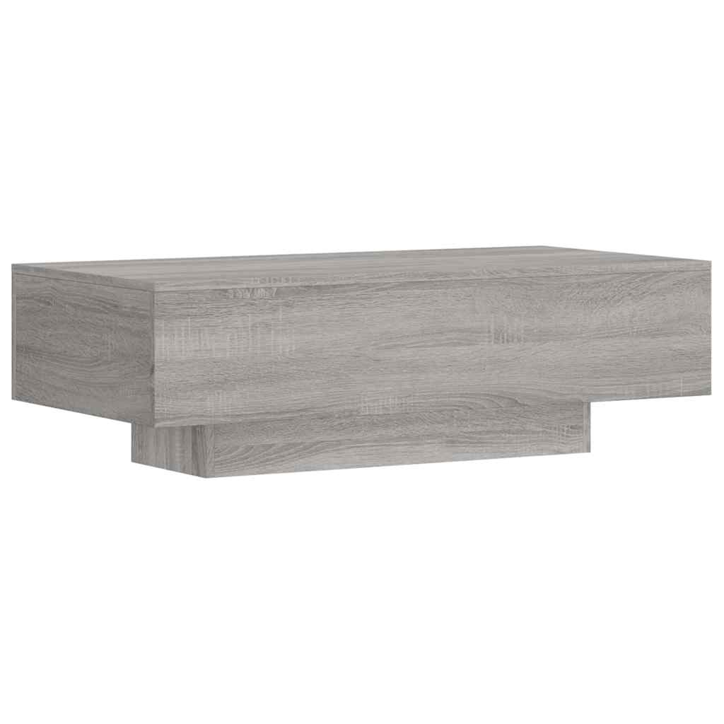 Salongbord grå sonoma 100x49,5x31 cm konstruert tre