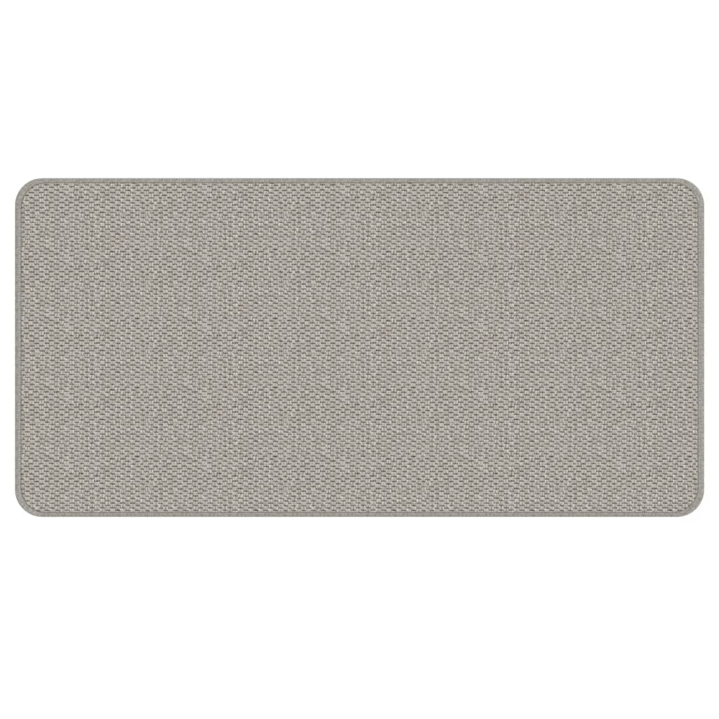 Teppeløper sisal-utseende platina 50x100 cm