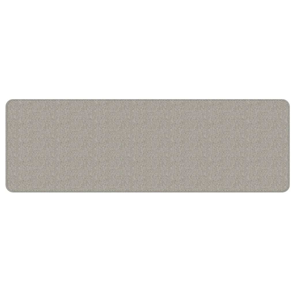 Teppeløper sisal-utseende platina 50x150 cm