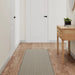 Teppeløper sisal-utseende platina 50x150 cm