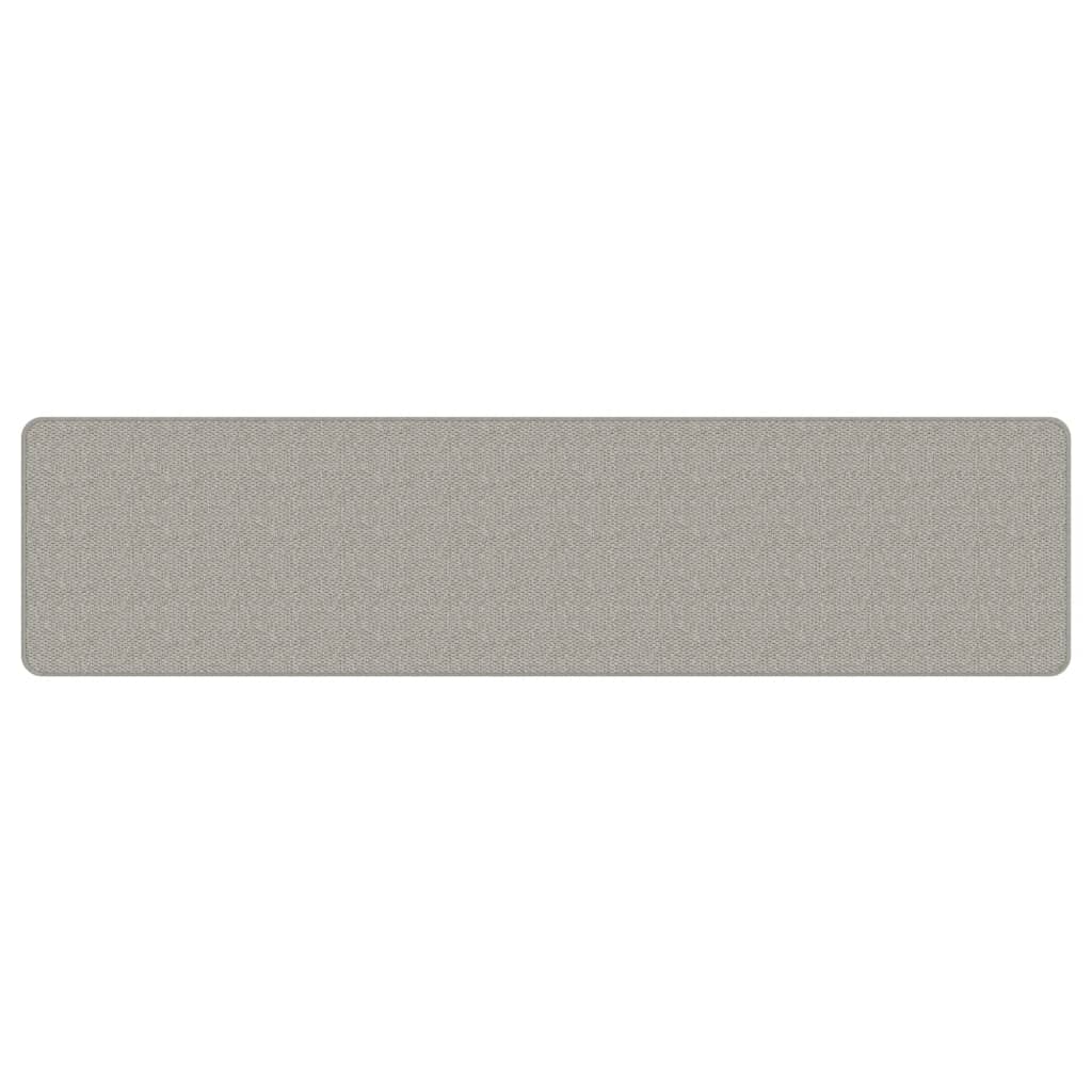 Teppeløper sisal-utseende platina 50x200 cm