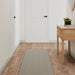 Teppeløper sisal-utseende platina 50x200 cm