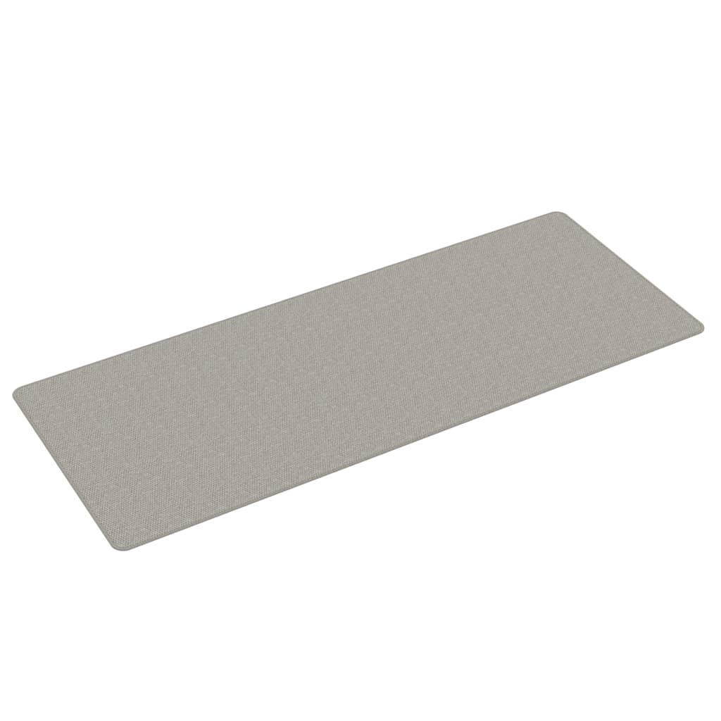Teppeløper sisal-utseende platina 80x200 cm