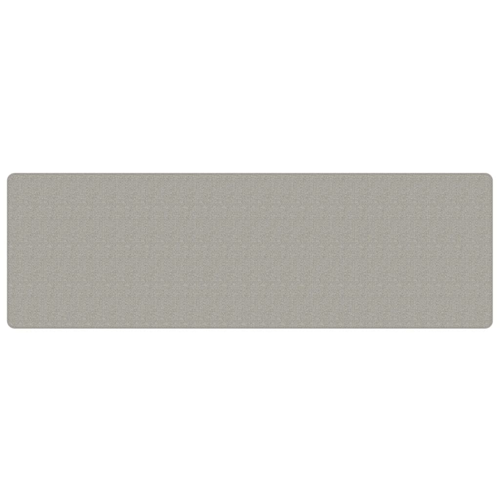 Teppeløper sisal-utseende platina 80x250 cm