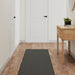 Teppeløper sisal-utseende antrasitt 50x150 cm