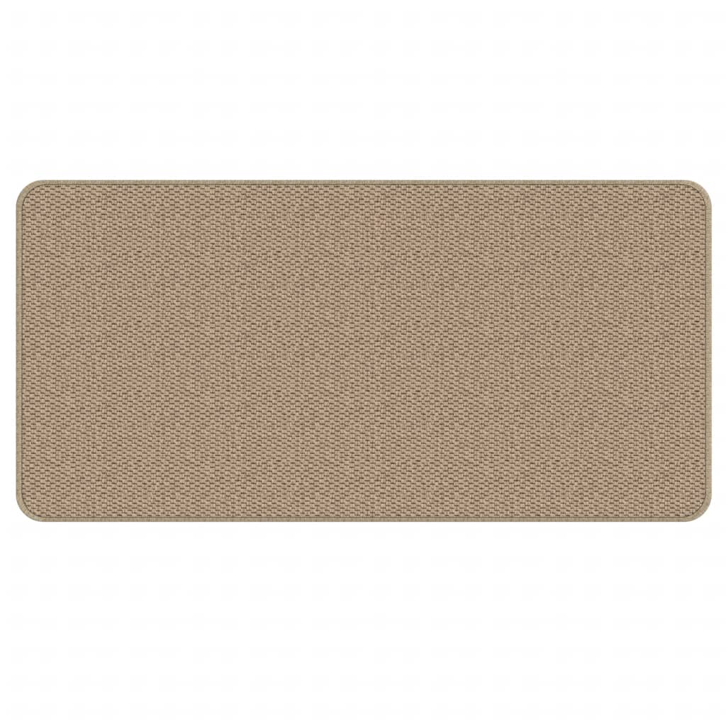 Teppeløper sisal-utseende sand 50x100 cm