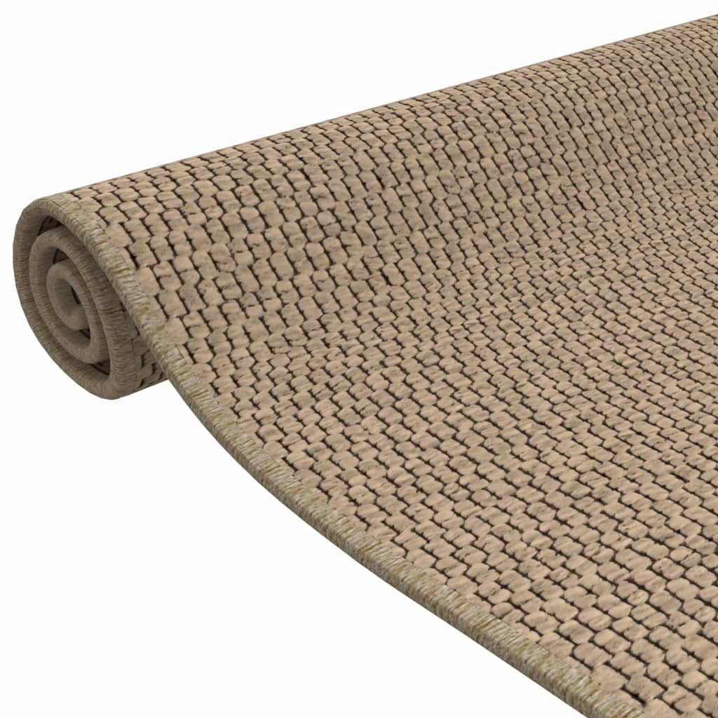 Teppeløper sisal-utseende sand 50x100 cm