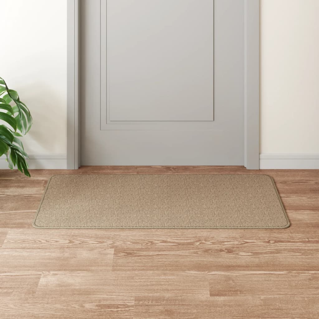 Teppeløper sisal-utseende sand 50x100 cm