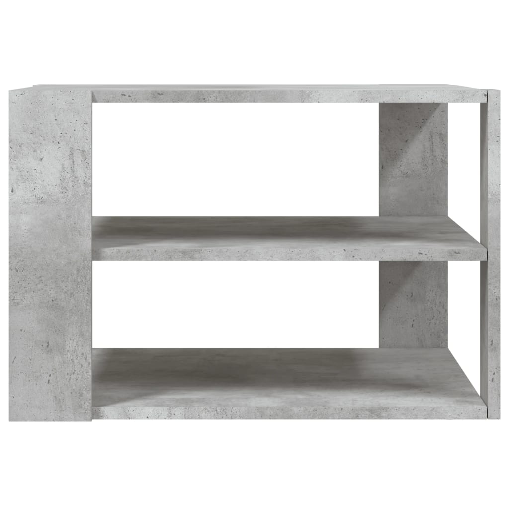 Salongbord betonggrå 58x58x40 cm konstruert tre