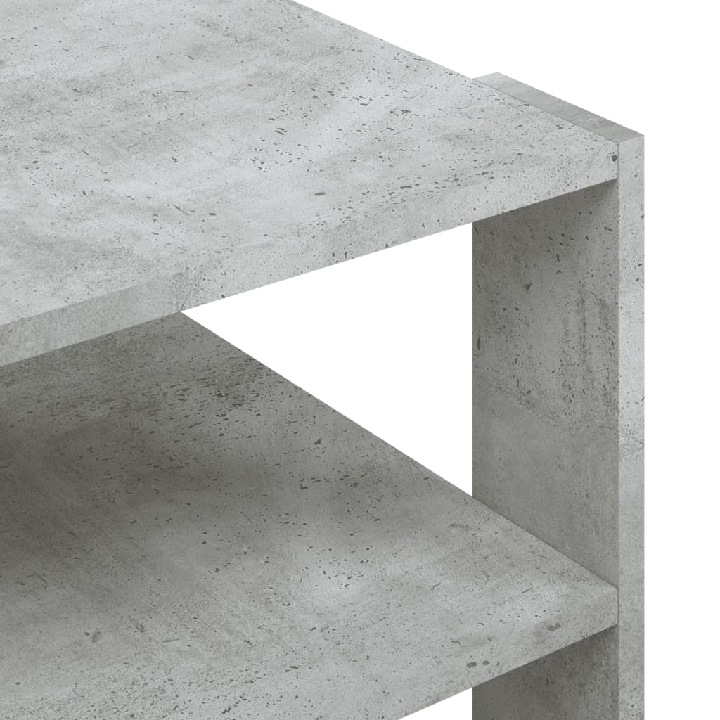 Salongbord betonggrå 58x58x40 cm konstruert tre