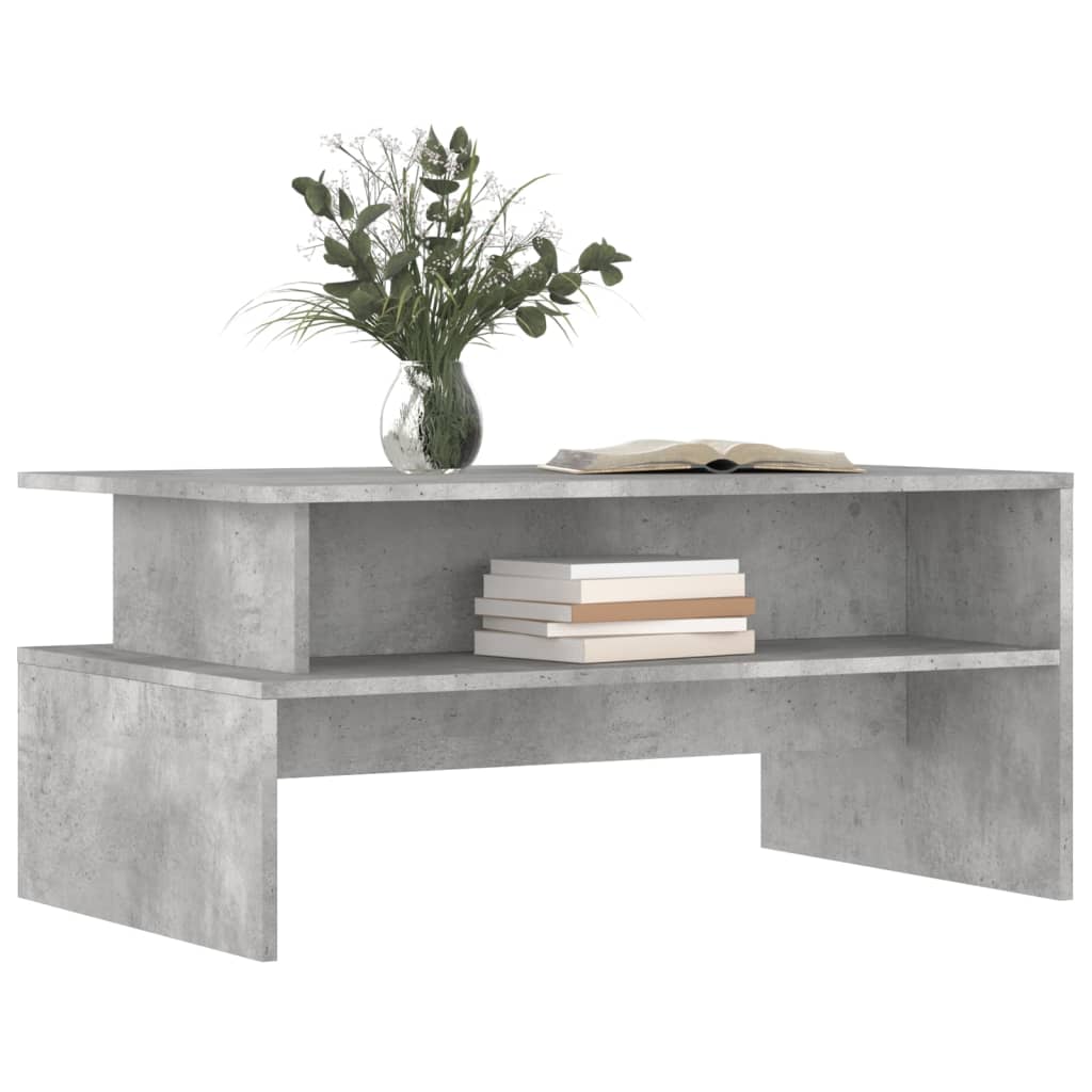 Salongbord betonggrå 90x55x42,5 cm konstruert tre