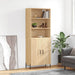 Highboard sonoma eik 69,5x34x180 cm konstruert tre