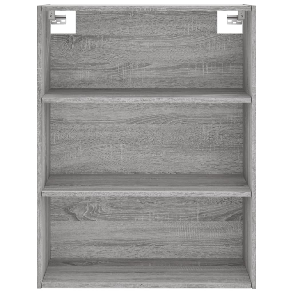 Highboard grå sonoma 69,5x34x180 cm konstruert tre vidaXL