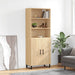 Highboard sonoma eik 69,5x34x180 cm konstruert tre
